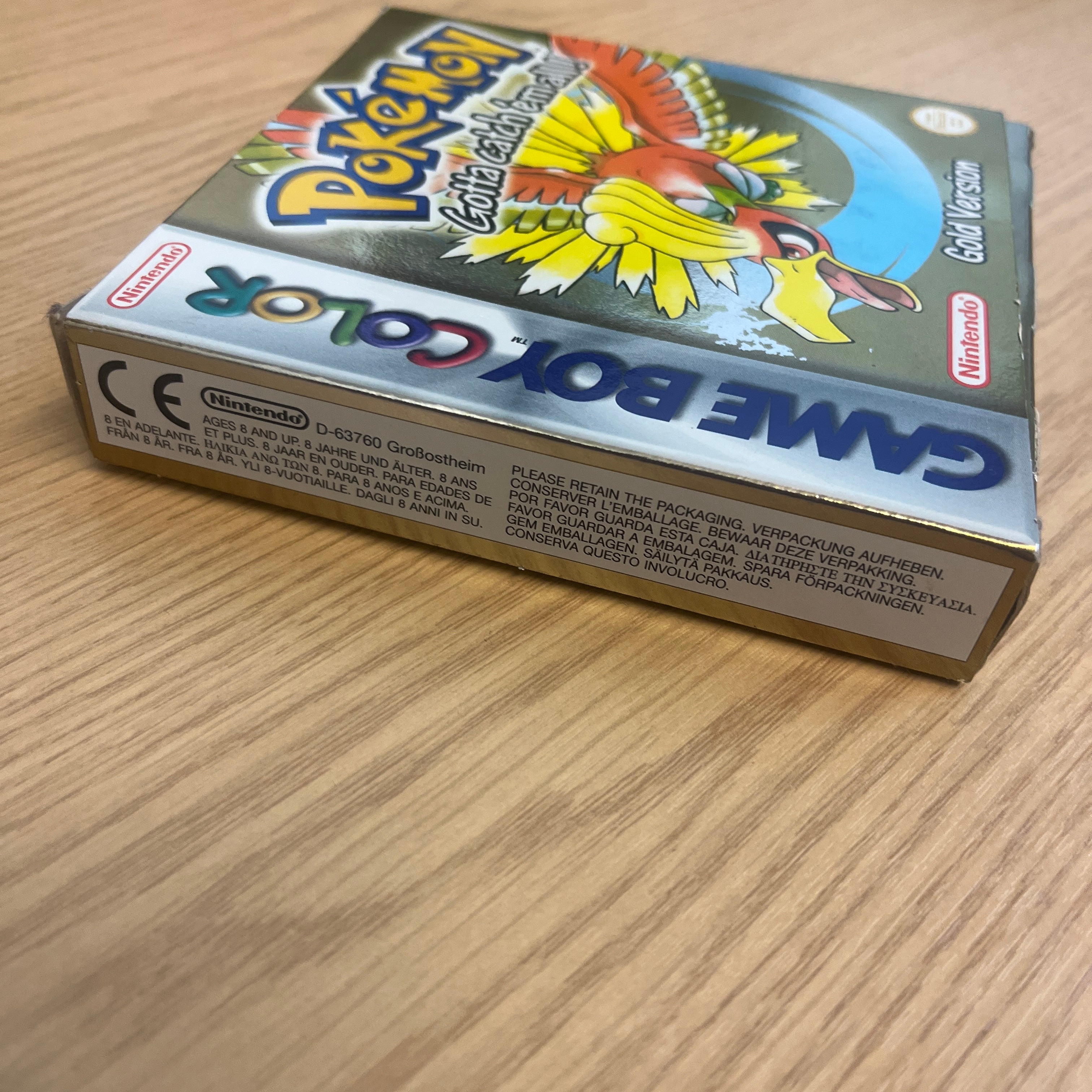 Pokemon Gold Nintendo Game Boy color game Boxed Pokemon Gold Nintendo Game Boy color game Boxed